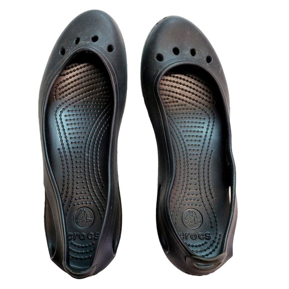 Crocs Kadee Womens Flats Size 8 Black Spots From Wear - Picture 5 of 7